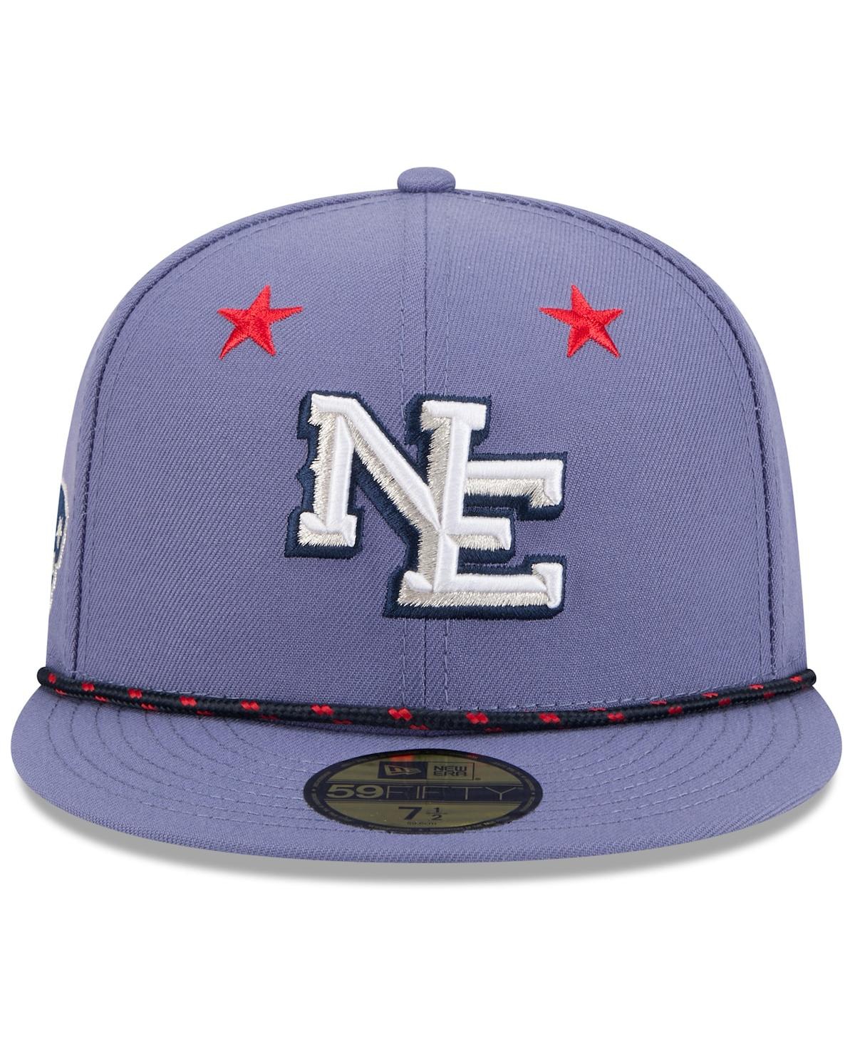 New Era Men's Meadow Blue New England Patriots 2025 Rivalries Collection Sideline Rope 59FIFTY Fitted Hat