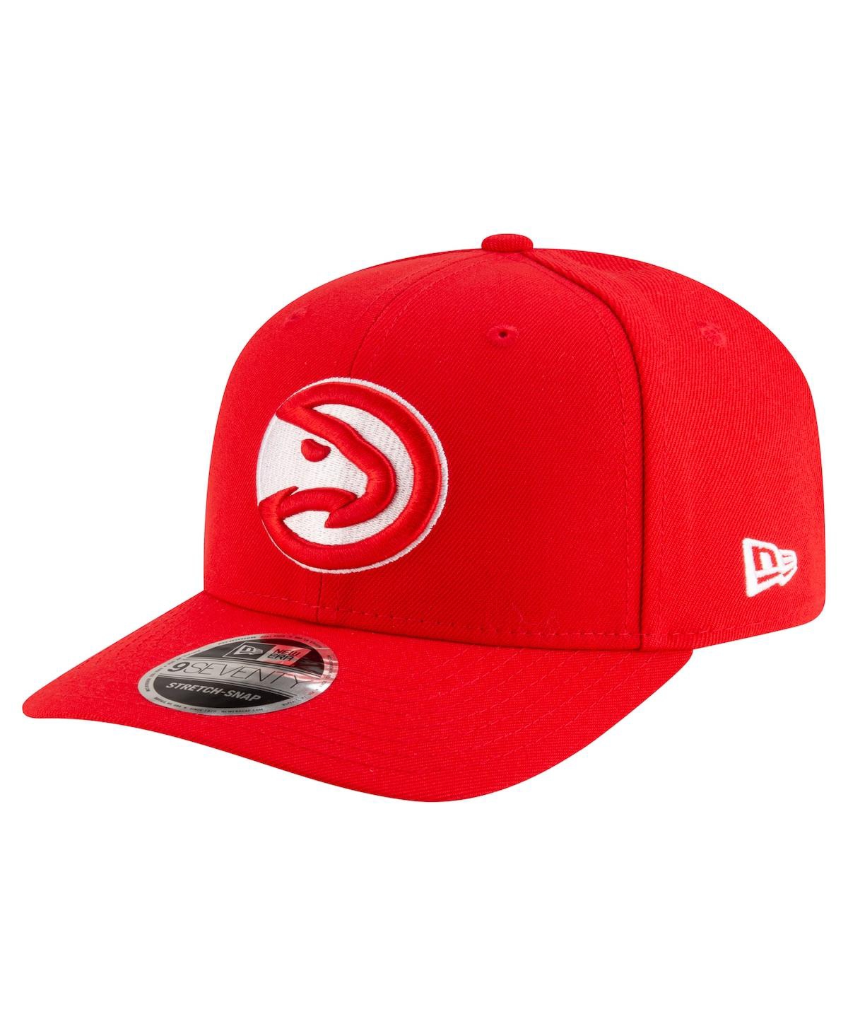 New Era Men's Red Atlanta Hawks 9SEVENTY Stock Adjustable Hat