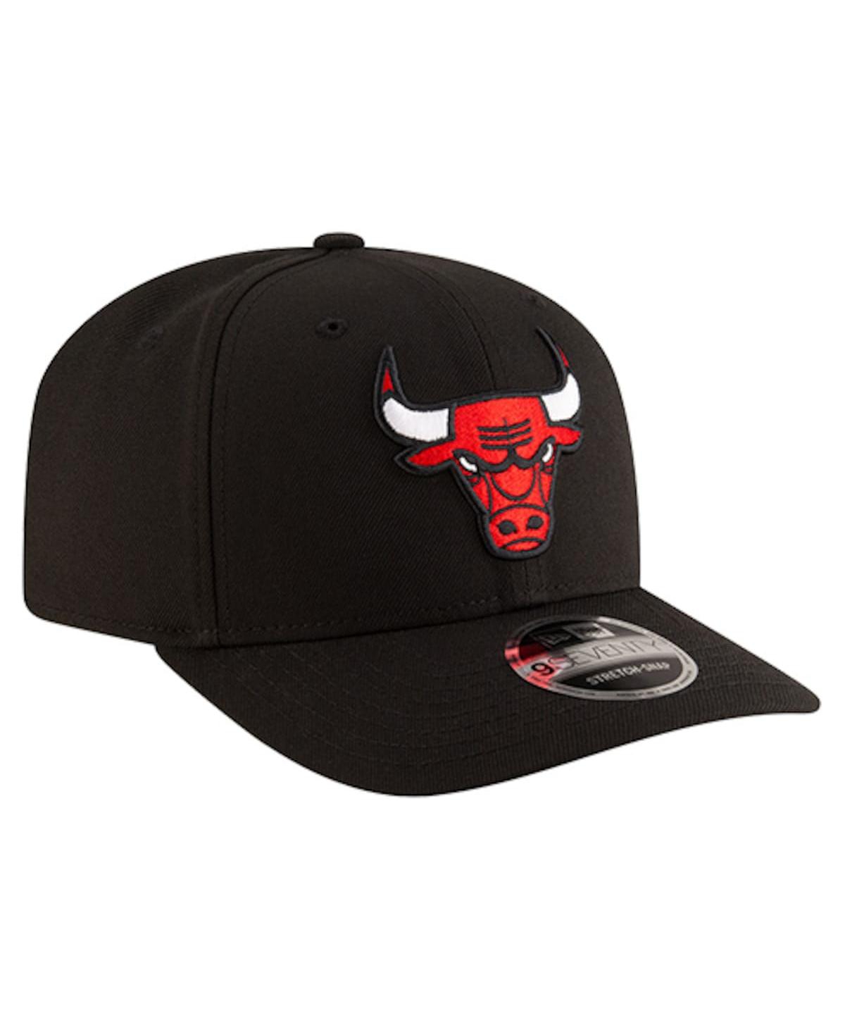 New Era Men's Black Chicago Bulls 9SEVENTY Stock Adjustable Hat