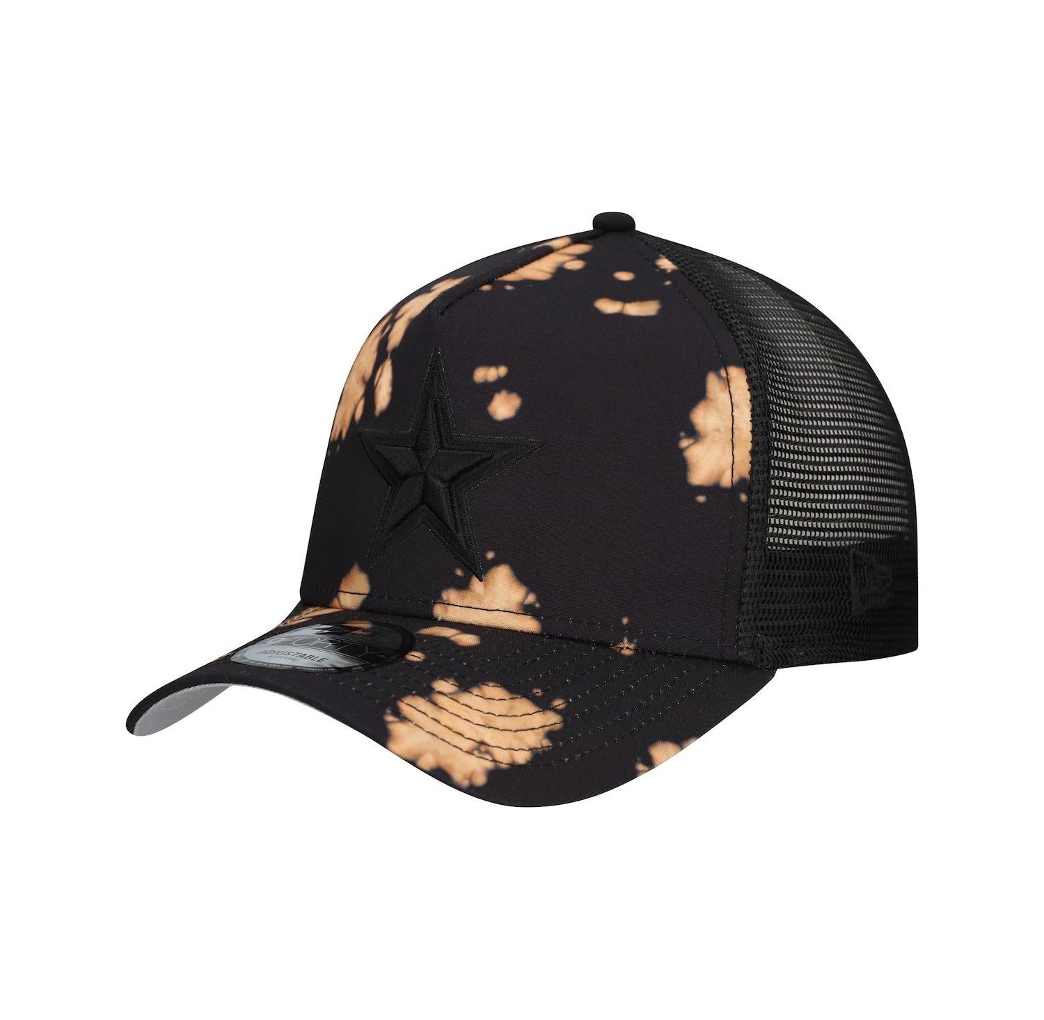 Men's Black Dallas Cowboys Bleached 9FORTY A-Frame Adjustable Hat