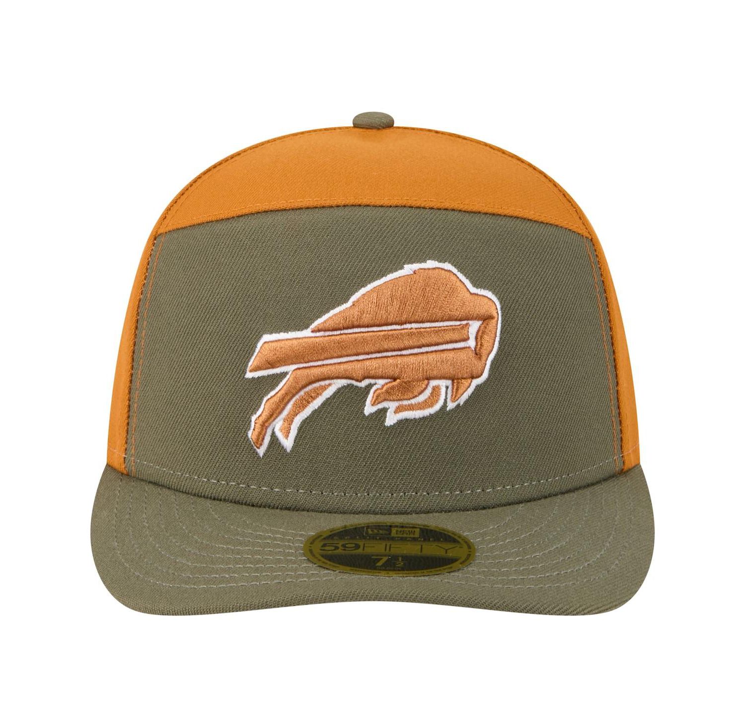 Men's Olive/Brown Buffalo Bills Two-Tone Color Pack Split Panel 59FIFTY Fitted Hat