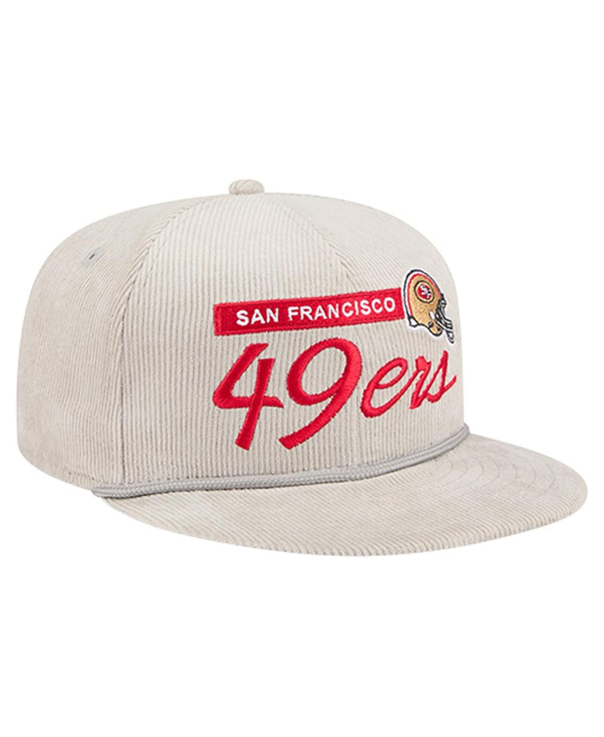 New Era Men's Gray San Francisco 49ers Cord Rope Corduroy 9FIFTY Snapback Hat
