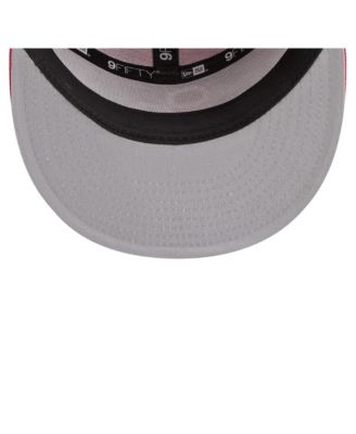 Men's Royal/Red Philadelphia 76ers Outdoor Split Panel 9FIFTY Snapback Hat