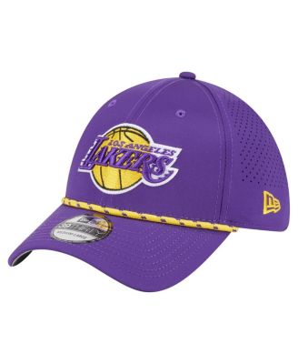 New Era - Men's Purple Los Angeles Lakers Featherweight Poly Rope Flex 39Thirty Hat