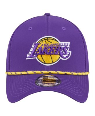 Men's Purple Los Angeles Lakers Featherweight Poly Rope Flex 39Thirty Hat