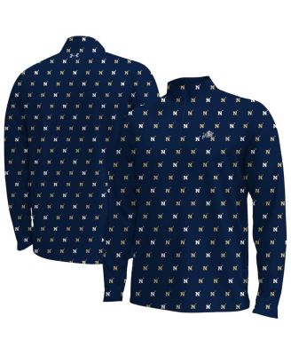 Under Armour - Men's Navy Midshipmen Gameday Armourfuse Half-Zip Sweatshirt