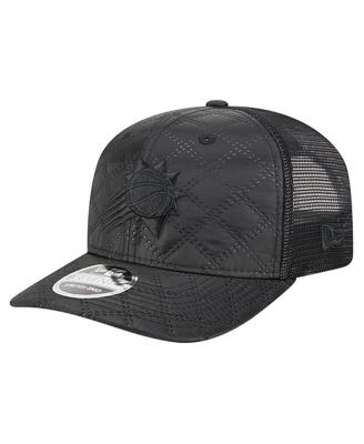 New Era - Men's Black Phoenix Suns Quilted 9SEVENTY Trucker Adjustable Hat