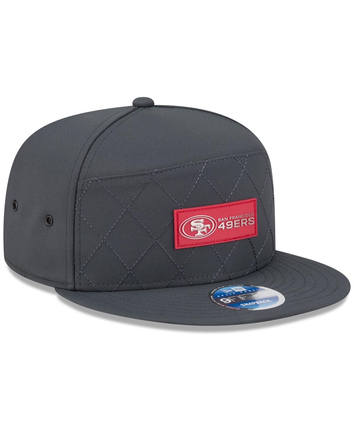 New Era Men's Charcoal San Francisco 49ers 2025 Sideline Cold Weather Split Panel 9FIFTY Snapback Hat