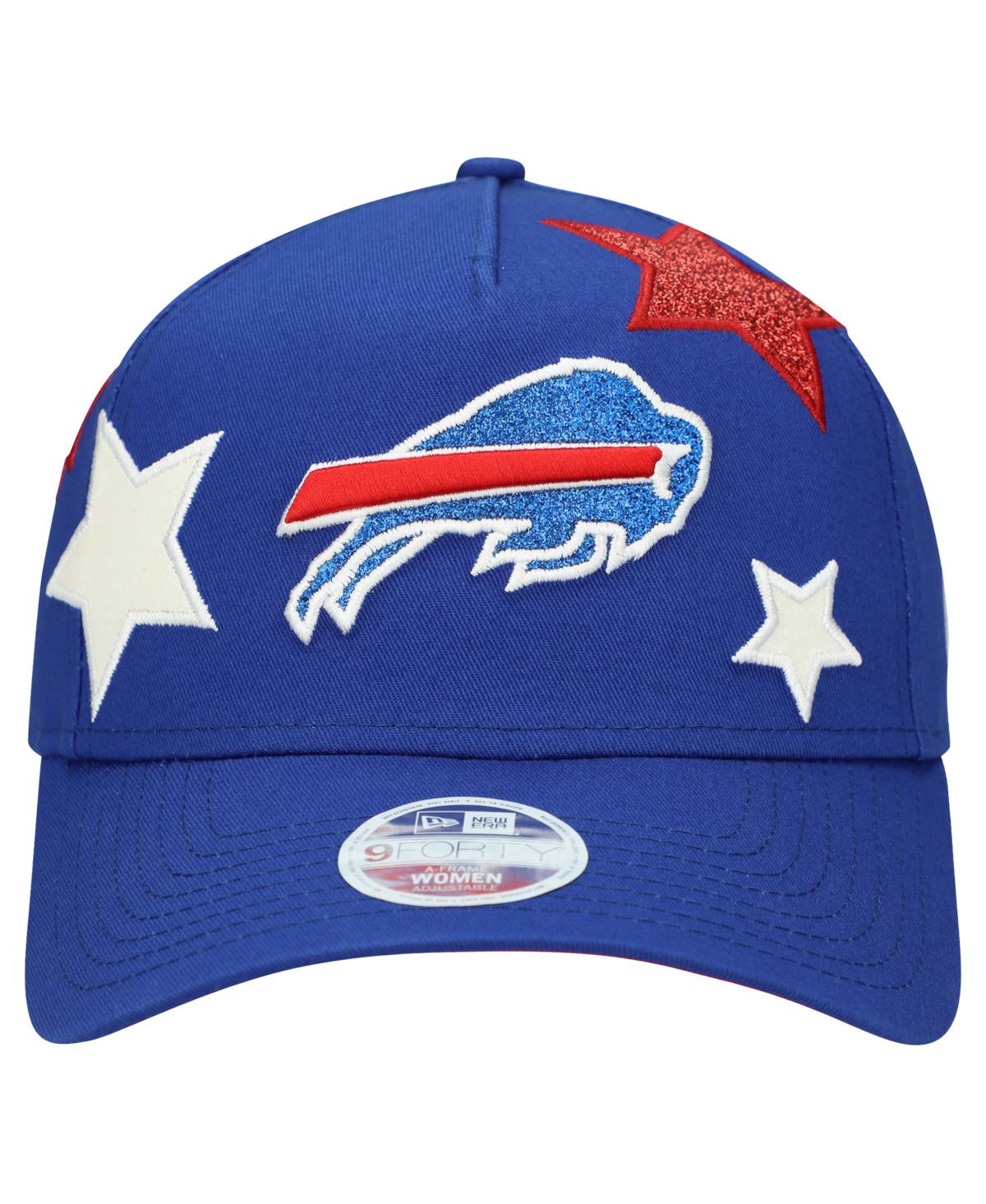 New Era Women's Royal Buffalo Bills Stardom A-frame 9forty Adjustable Hat In Blue