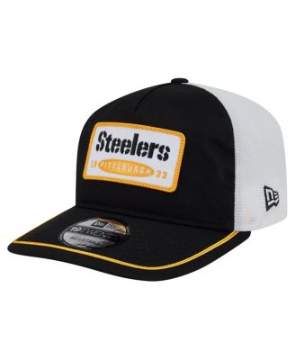 New Era - Men's Black/White Pittsburgh Steelers Patch 19TWENTY Adjustable Hat