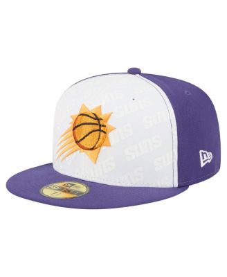 New Era - Men's White/Purple Phoenix Suns Repeat 59Fifty Fitted Hat