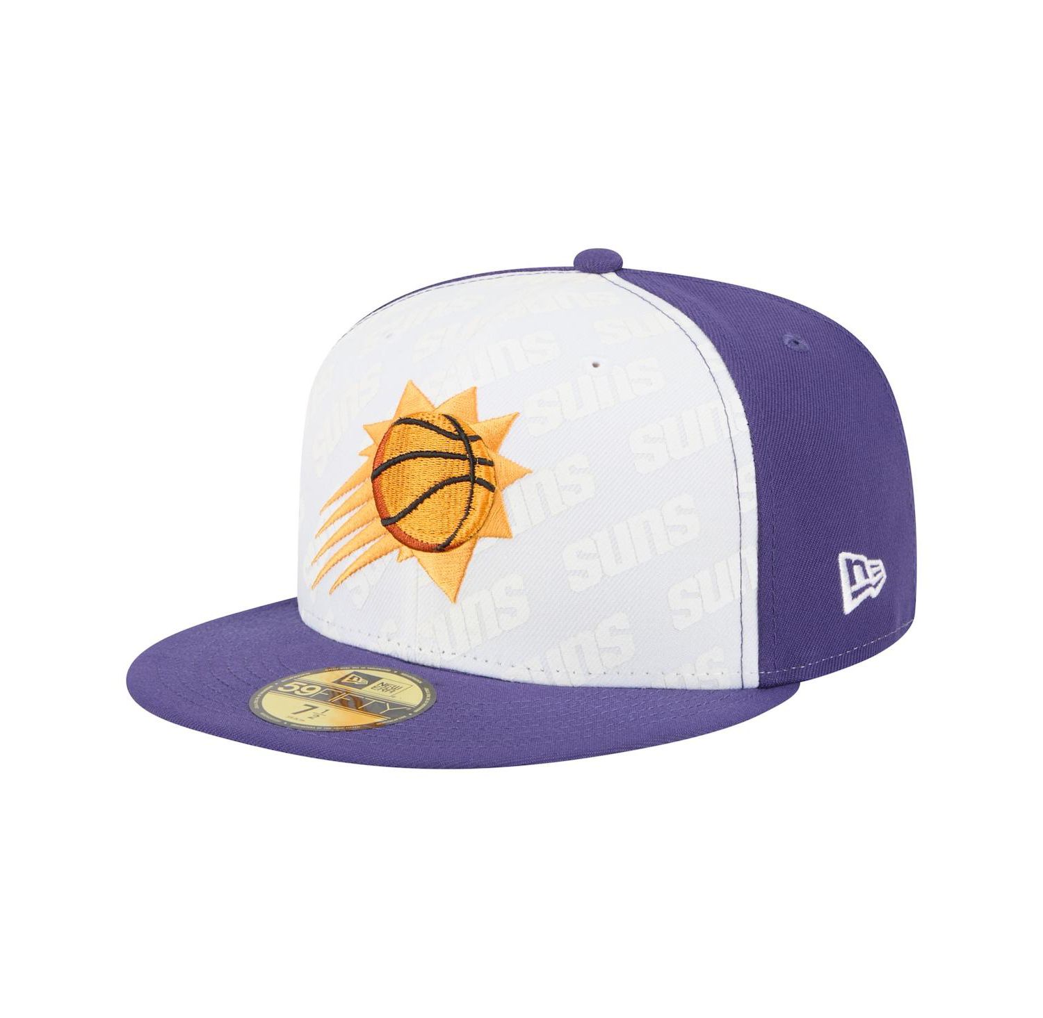 Men's White/Purple Phoenix Suns Repeat 59Fifty Fitted Hat