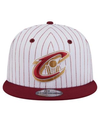Men's White Cleveland Cavaliers Deceptor Pinstripe 9FIFTY Snapback Hat