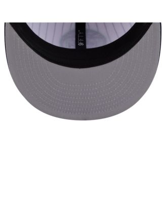 Men's White Minnesota Timberwolves Deceptor Pinstripe 9FIFTY Snapback Hat