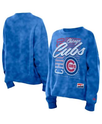 New Era - Women's Royal Chicago Cubs Boxy Mineral Wash Dolmen Sleeve Sweatshirt
