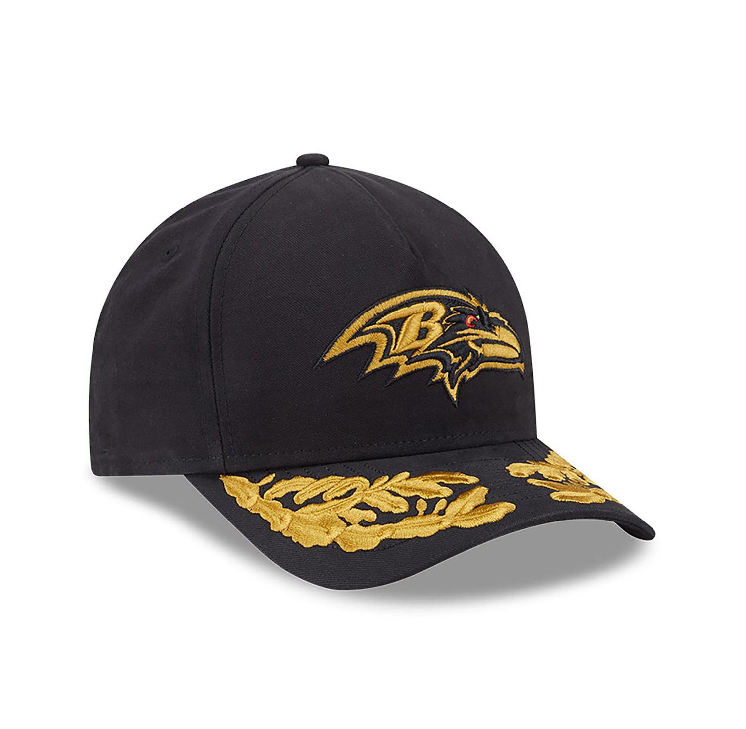 x Alpha Men's Industries Black Baltimore Ravens A-Frame 9FORTY Adjustable Hat