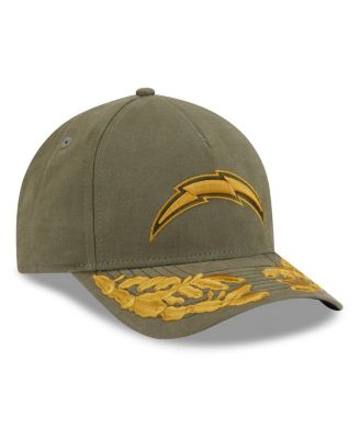 x Alpha Men's Industries Olive Los Angeles Chargers A-Frame 9FORTY Adjustable Hat