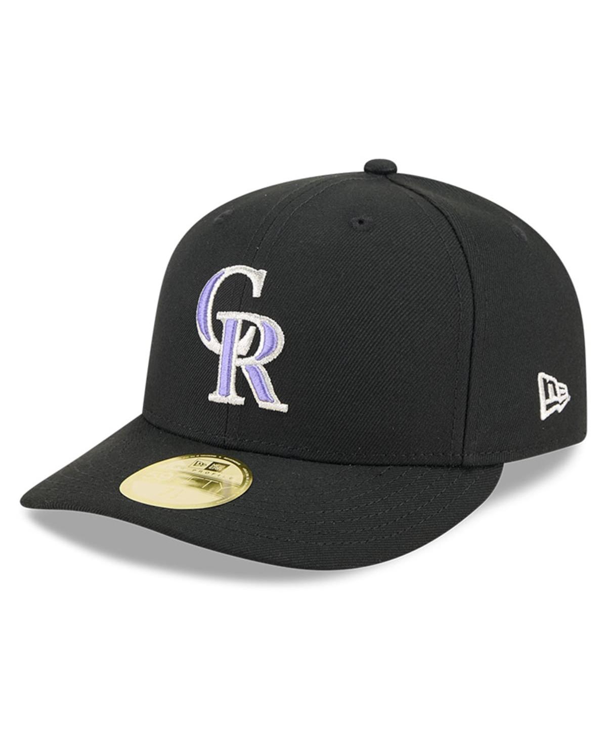 New Era Men's Black Colorado Rockies Baseball Hall of Fame 59FIFTY Low Profile Fitted Hat