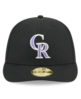 Men's Black Colorado Rockies Baseball Hall of Fame 59FIFTY Low Profile Fitted Hat