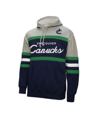 Men's Navy/Gray Vancouver Canucks Head Coach Pullover Hoodie