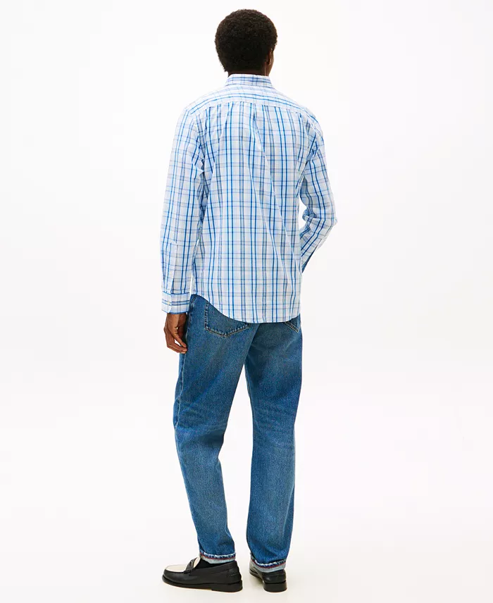 Men's Flex Poplin Medium Check Shirt - thumbnail 4