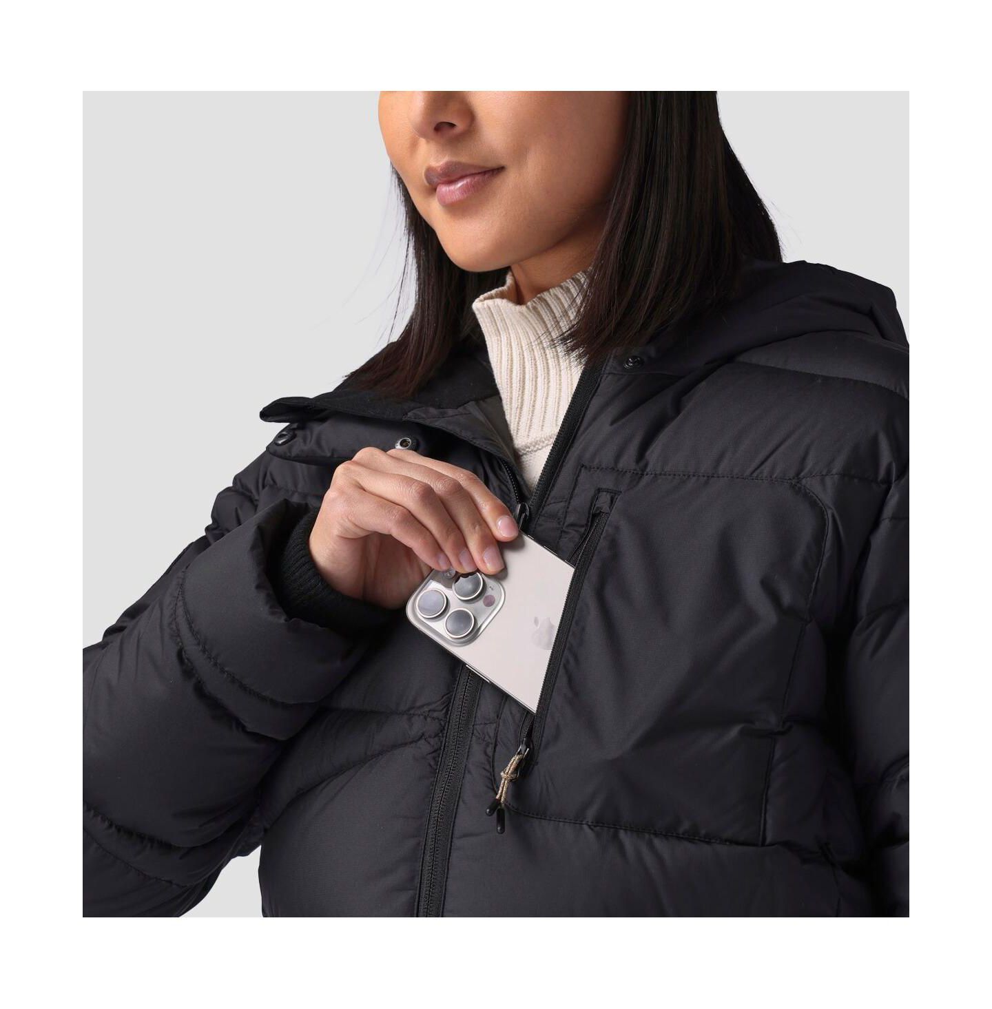 Женская куртка Backcountry Stansbury Allied Down Jacket, цвет: Чёрный — фото 4