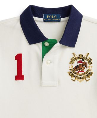 Boys 2-7 Color-Blocked Mesh Polo Shirt