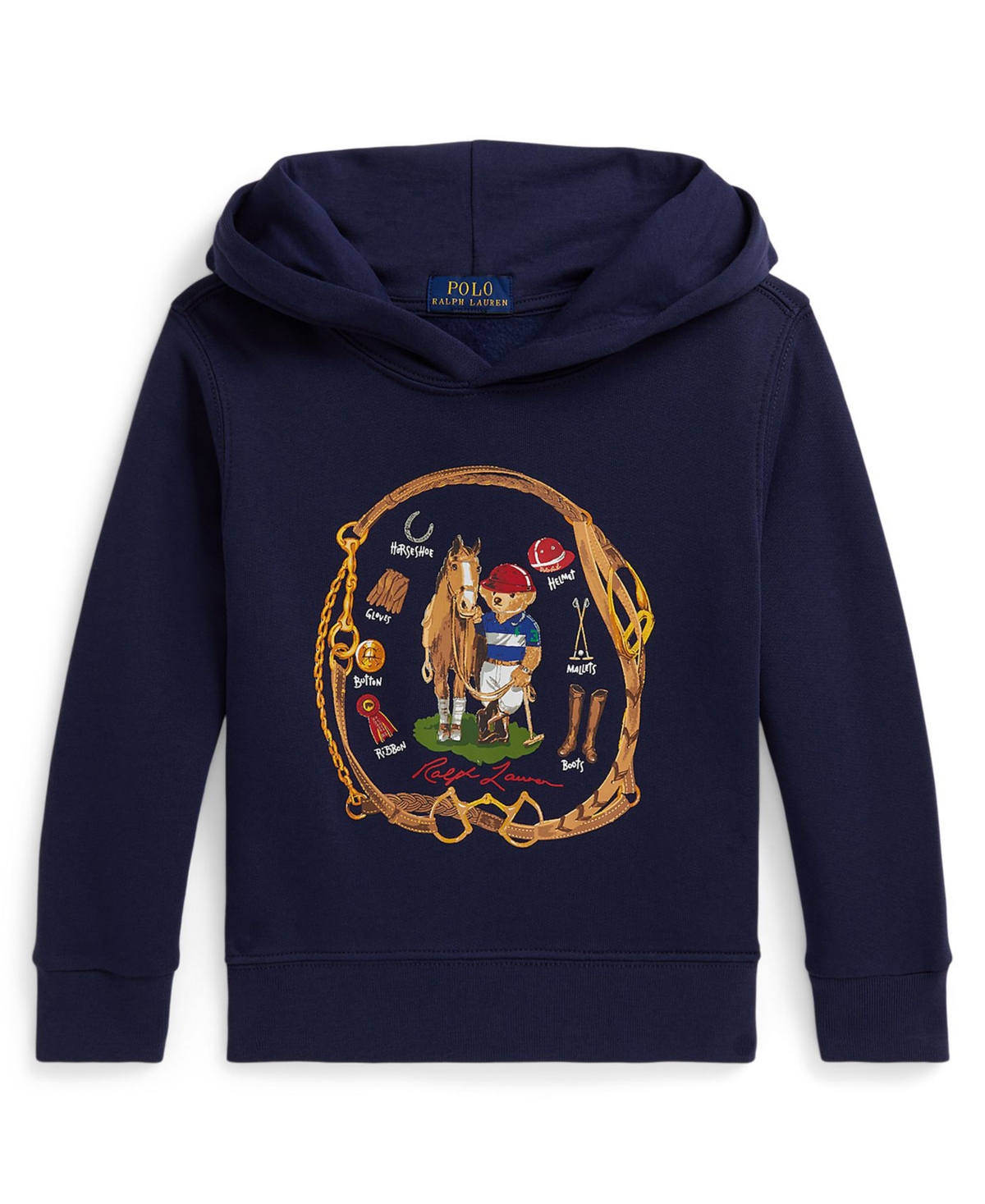 Polo Ralph Lauren Boys 2-7 Bear Long-Sleeve Hoodie