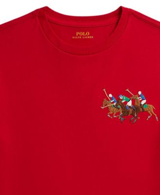 Boys 8-20 Triple-Pony Cotton Jersey Tee