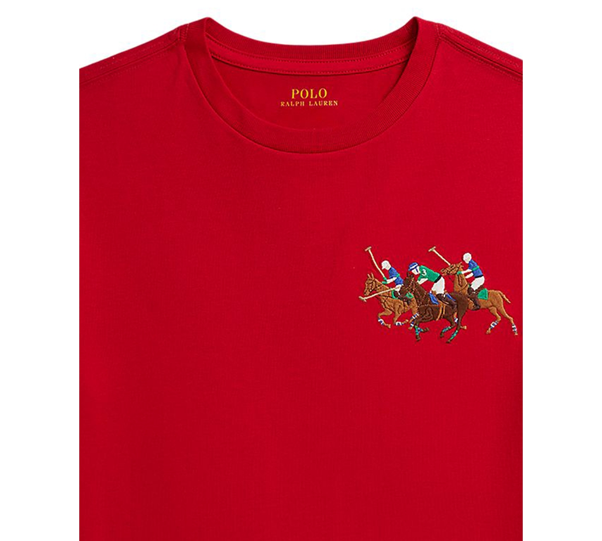 Polo Ralph Lauren Boys 8-20 Triple-Pony Short-Sleeve Jersey T-Shirt