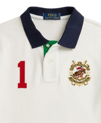 Boys 8-20 Color-Blocked Mesh Polo Shirt