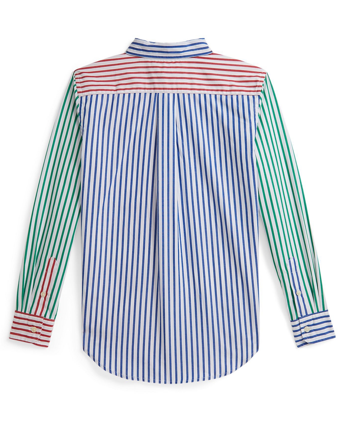 Polo Ralph Lauren Boys 8-20 Striped Long-Sleeve Poplin Fun Shirt