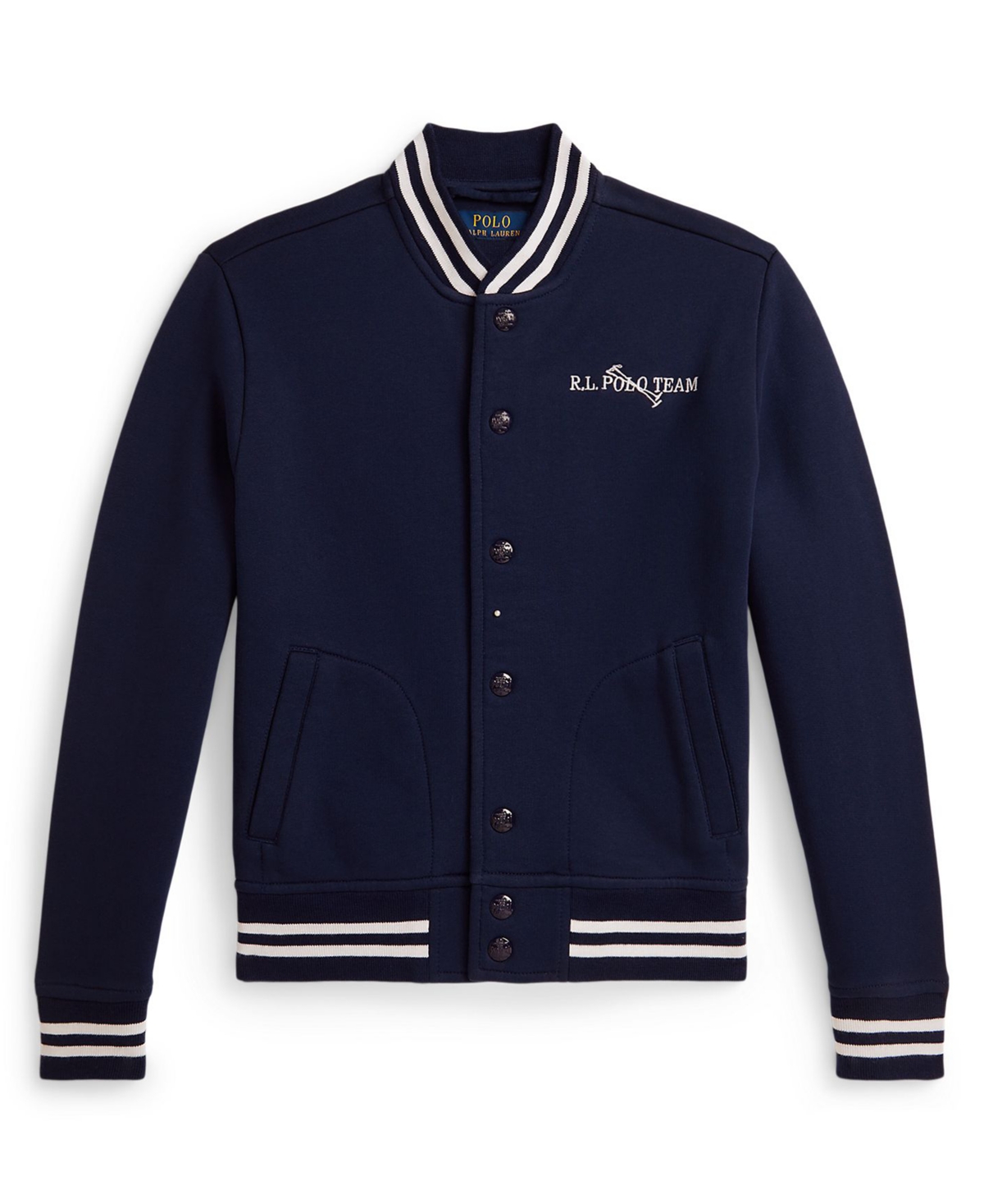 Polo Ralph Lauren Boys 8-20 Triple-Pony Collar Baseball Jacket