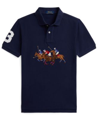 Polo Ralph Lauren - Boys 8-20 Triple-Pony Short-Sleeve Polo Shirt
