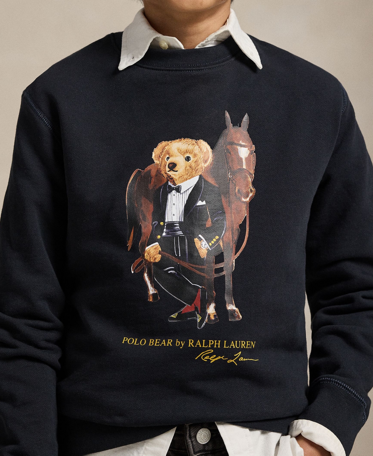 Polo Ralph Lauren Boys 8-20 Lunar New Year Bear Long-Sleeve Sweatshirt