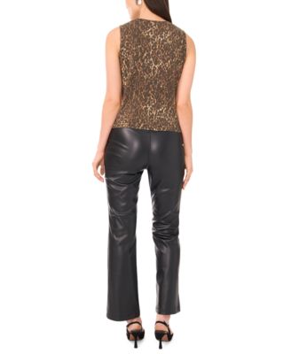 Women's Leopard Print Sleeveless Tank Top