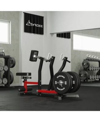 Plate Loaded Seated Row Machine for Home Gym, 400LB Capacity, Independent Arms & Adjustable Seat for Full Back Workout