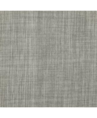 100% Polyester Johnstown Light Filtering Faux Linen Textured Dual Header Curtain Panel 52" x 63" Silver