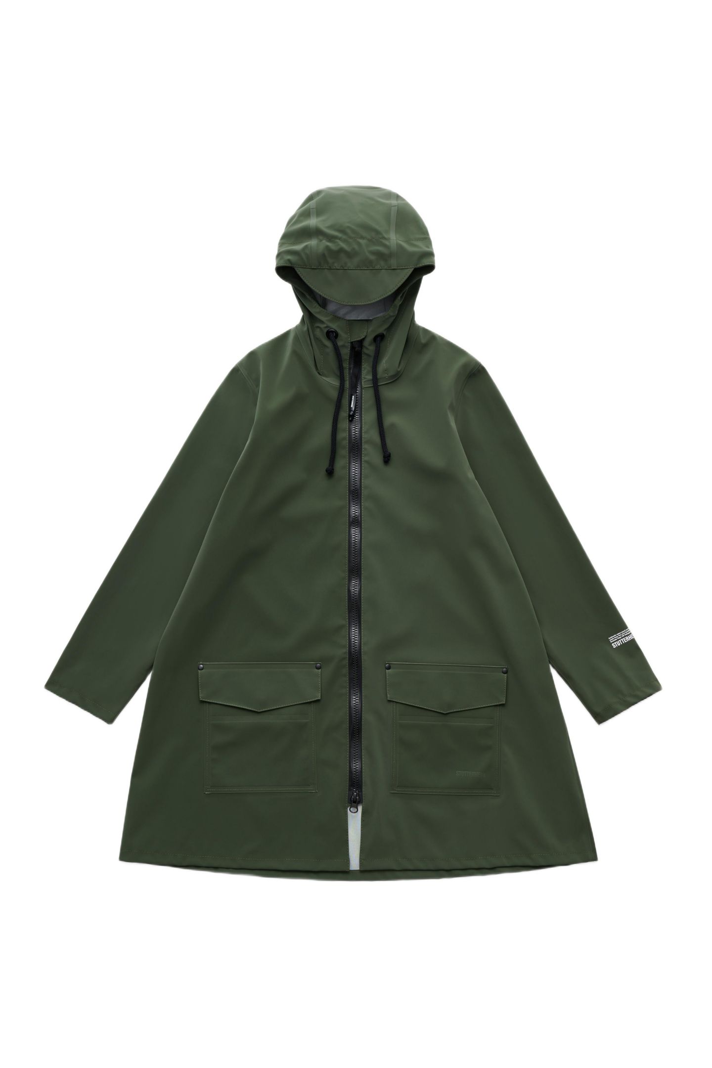 Женские куртки Stutterheim Mosebacke Patch Raincoat, цвет: Зелёный — фото 3