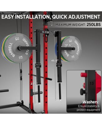 Lateral Raise Machine for Squat Rack - Deltoid Trainer with 1" Hole Compatibility