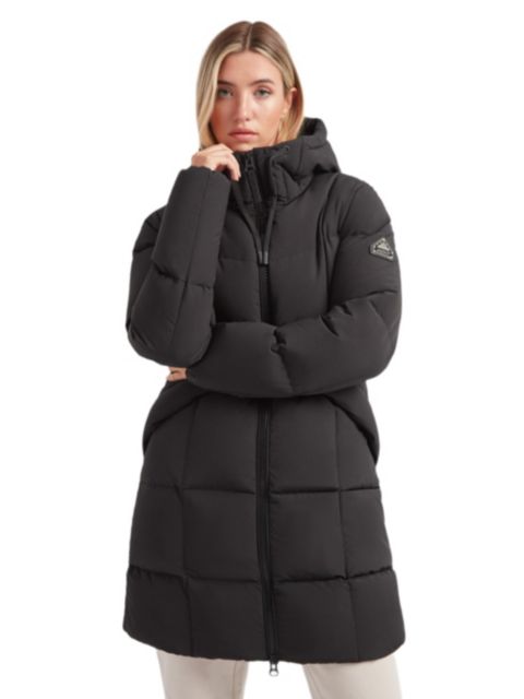 Женское пальто JACK1T Long Sleeve Star Down Coat, цвет: Чёрный