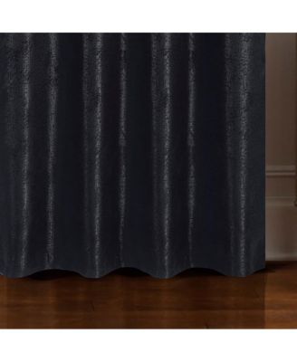 Roxy Two Tone Jacquard Grommet Single Panel - 54x84", Black