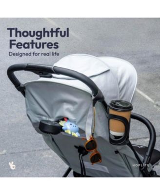 HopLite Ultralight Compact Lightweight Baby Stroller For Airplane – Travel Stroller for Newborn from Birth to 55 lbs, Jet Black