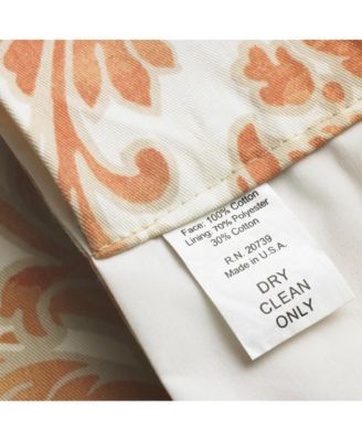 Boxtree Scallop 3" Rod Pocket Valance for Windows 50" x 16" Orange