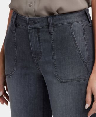 Women's Relaxed Piper Crop Utility Pocket Jeans