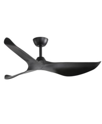 38-inch Modern Black 3-Blade without Light Ceiling Fan with Six Speed Remote Control and Timing Function for Indoor