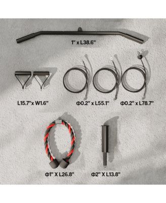 Weight Cable Pulley System for LAT Pull Down, Biceps Curl,
