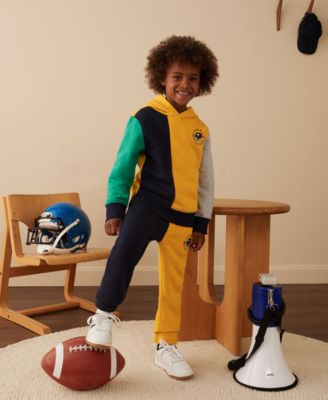 Boys' 2T-7 Color Blocked Drawcord Joggers