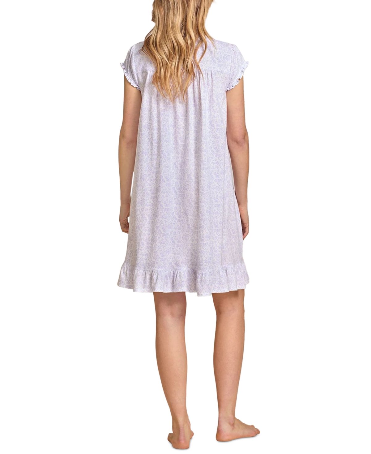 Eileen West Women's Round Neck Short Gown