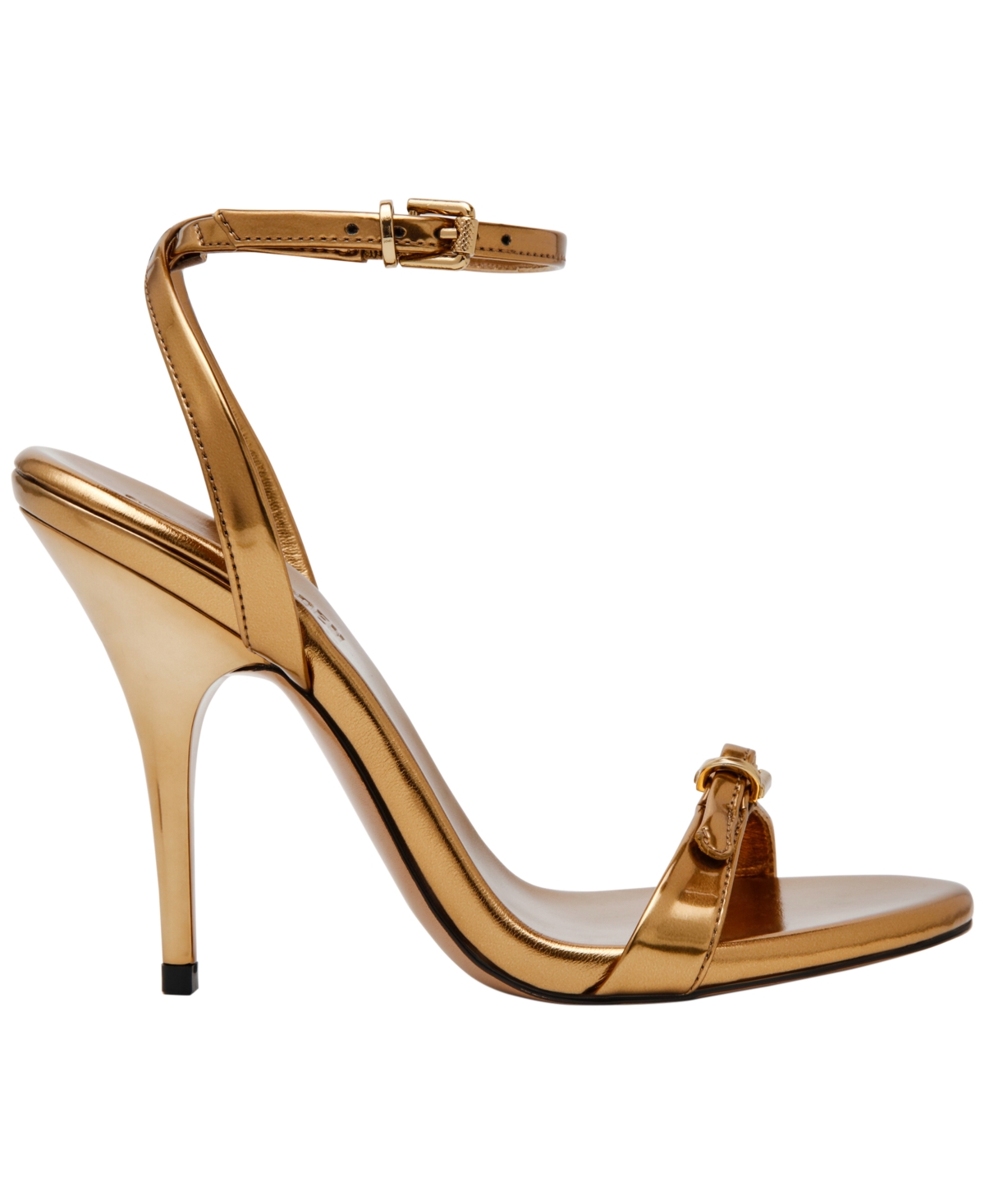 Steve Madden Foxx Ankle Strap Sandal In Gold